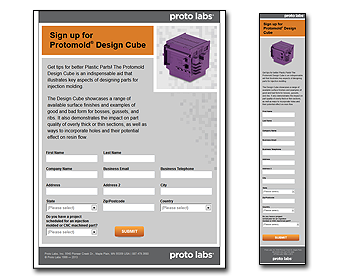 Protolabs Responsive Promotional Landing-Page image