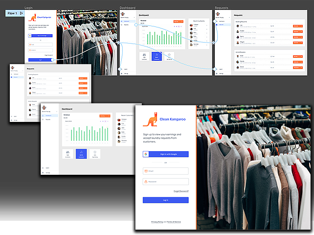 Clean Kangaroo Web UI Client Dashboard Figma Prototype (Case Study) image