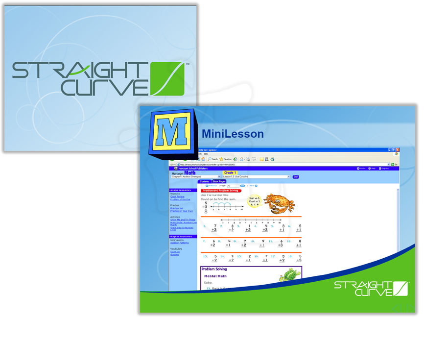 Straight Curve Math Presentation image