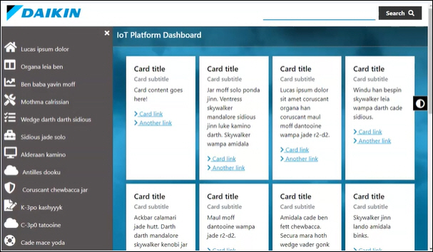 Daikin The Internet of Things Dashboard Template image