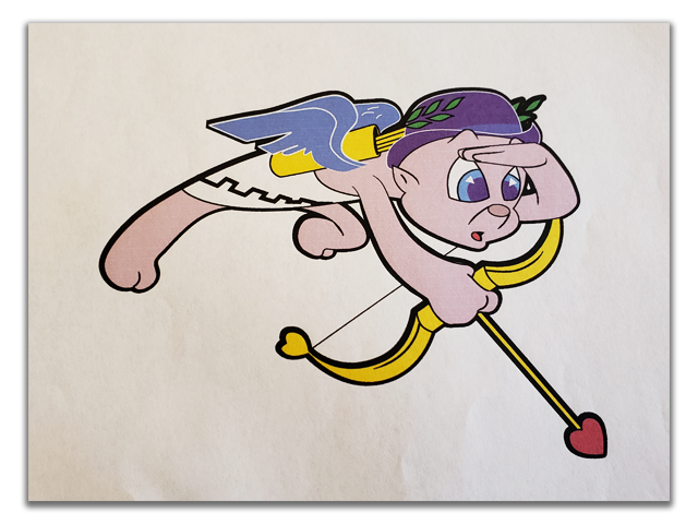 PR Cupid Searching for a Heart Illustration image
